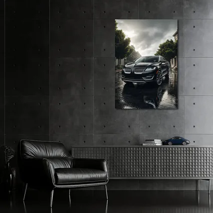 Lincoln MKZ Dark Rainy Street Scene