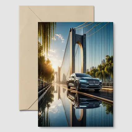 Lincoln Nautilus Luxury Sedan On Bridge