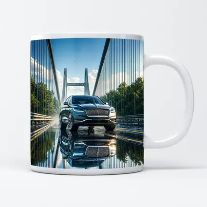 Lincoln Nautilus SUV On Suspension Bridge
