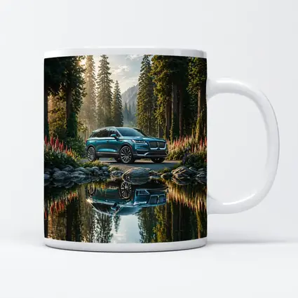 Lincoln Nautilus SUV Forest Lake Reflection