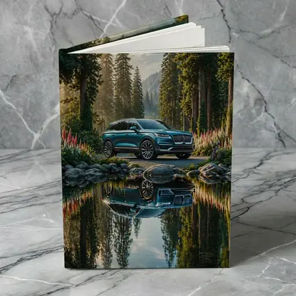Lincoln Nautilus SUV Forest Lake Reflection