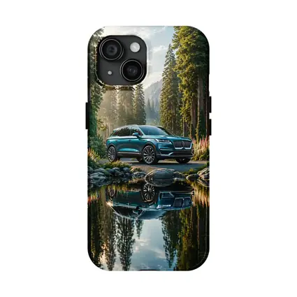 Lincoln Nautilus SUV Forest Lake Reflection