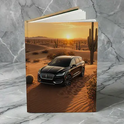 Lincoln Nautilus Black SUV Desert Sunset