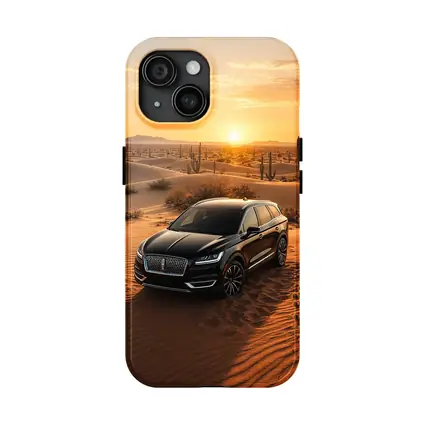 Lincoln Nautilus Black SUV Desert Sunset
