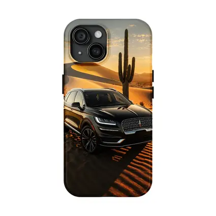 Lincoln Nautilus Black SUV Desert Sunset