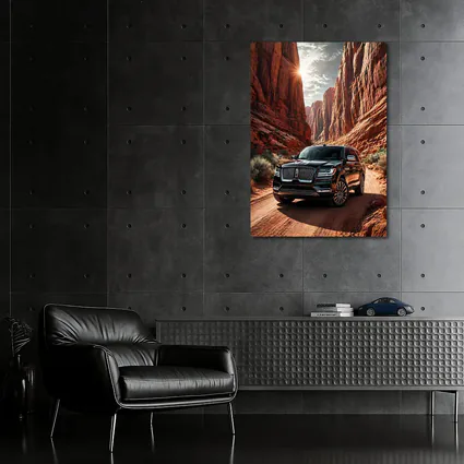 Lincoln Navigator Black SUV Red Canyon