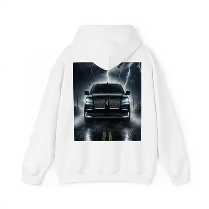Lincoln Navigator SUV Striking Thunderstorm Night