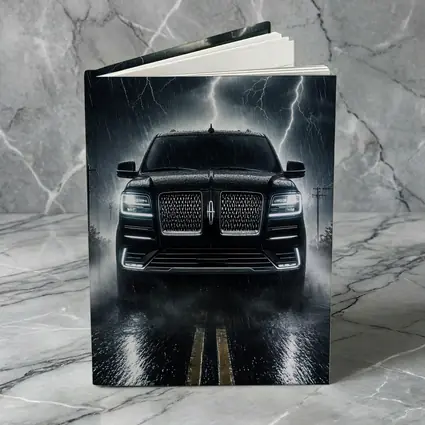 Lincoln Navigator SUV Striking Thunderstorm Night