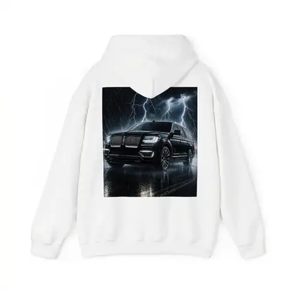 Lincoln Navigator Black SUV Lightning Storm