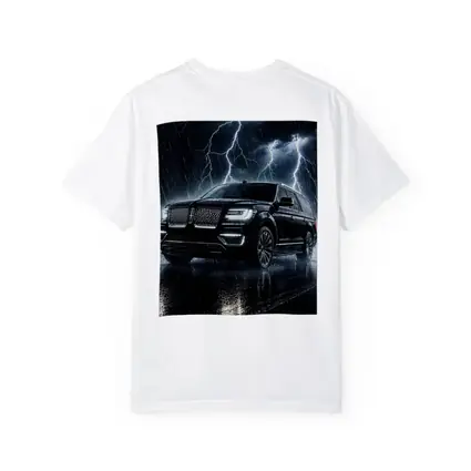 Lincoln Navigator Black SUV Lightning Storm