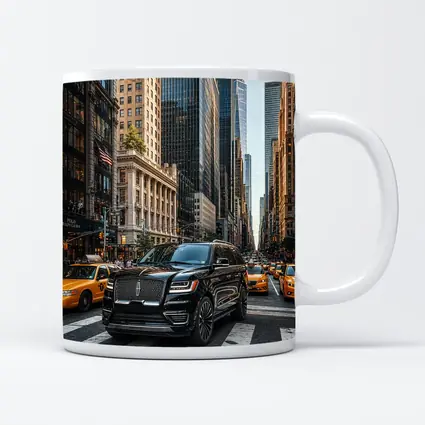 Lincoln Navigator Black SUV New York Street
