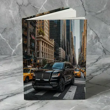 Lincoln Navigator Black SUV New York Street