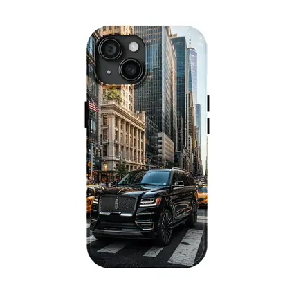 Lincoln Navigator Black SUV New York Street
