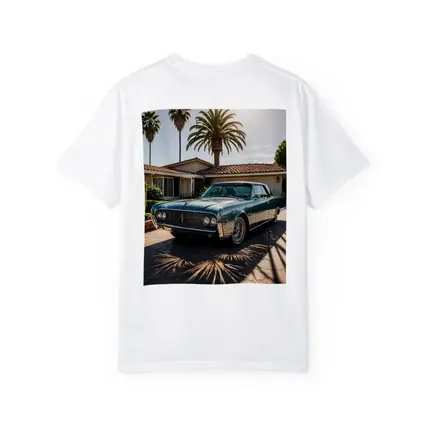 Lincoln Continental Classic Car Palm Trees Driveway