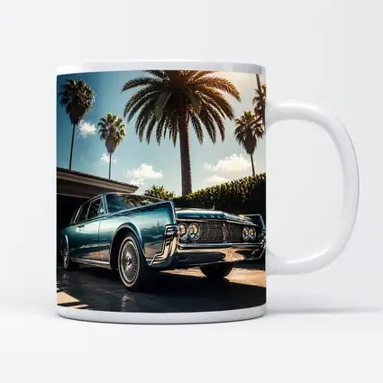 Lincoln Continental Classic Car Palm Trees