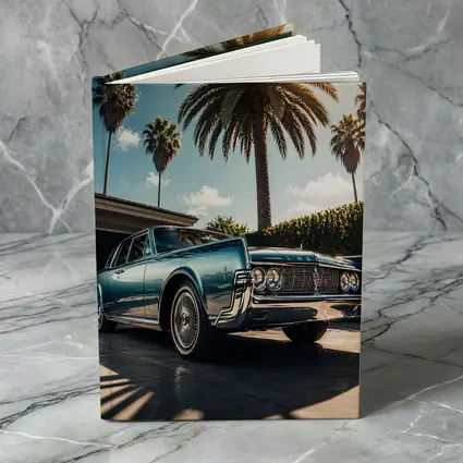 Lincoln Continental Classic Car Palm Trees