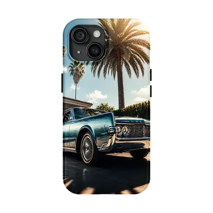 Lincoln Continental Classic Car Palm Trees