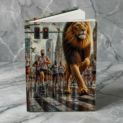 Lion Leading City Marathon Race Urban Street