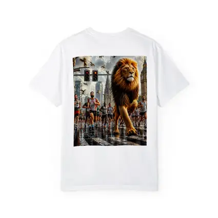 Lion Leading City Marathon Race Urban Street