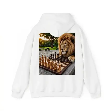 Lion Playing Chess In Park