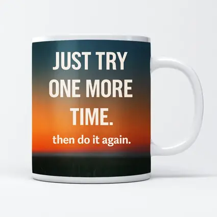 Persistence Quote Sunset Sky Motivational Art