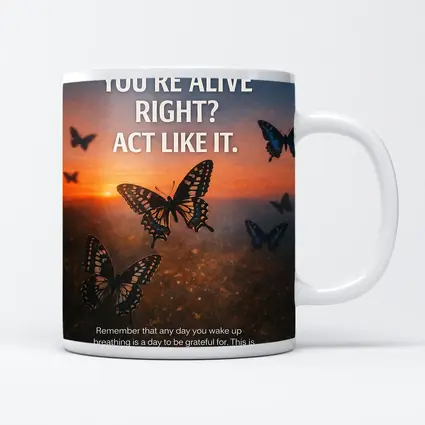 You Are Alive Act Like It Butterflies