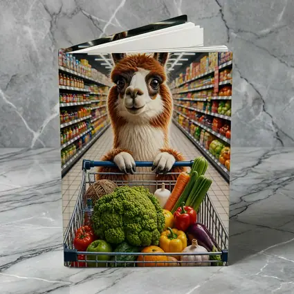 Alpaca Llama Shopping Cart Grocery Store