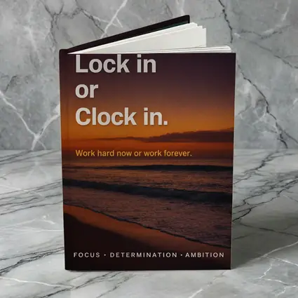 Lock In or Clock In Sunset Beach Quote