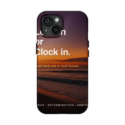 Lock In or Clock In Sunset Beach Quote