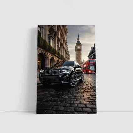 Black BMW X3 Big Ben London Street