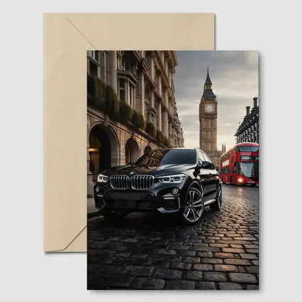 Black BMW X3 Big Ben London Street