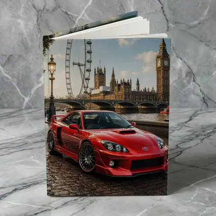 Toyota Celica Red Car London Landmark