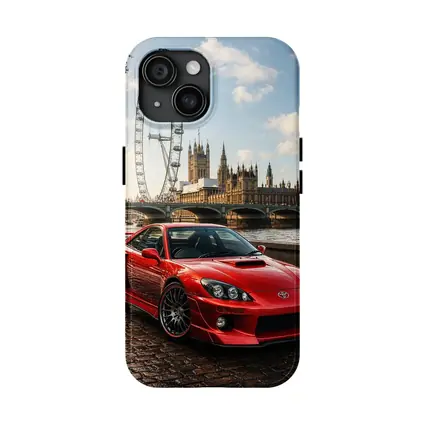 Toyota Celica Red Car London Landmark