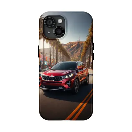 Kia Sorento Cruising Hollywood Boulevard Palm Trees
