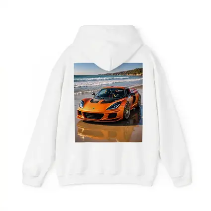 Lotus Elise Orange Sports Car Beach Setting