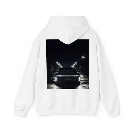 Lucid Air Rear View Dark Rainy Street