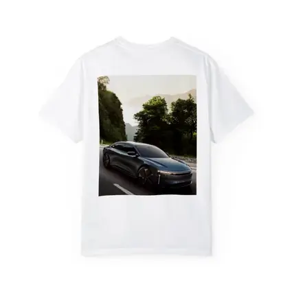 Lucid Air Sedan on Mountain Road Drive