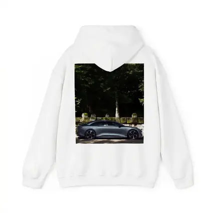 Lucid Air Pure Side Profile Forest Setting