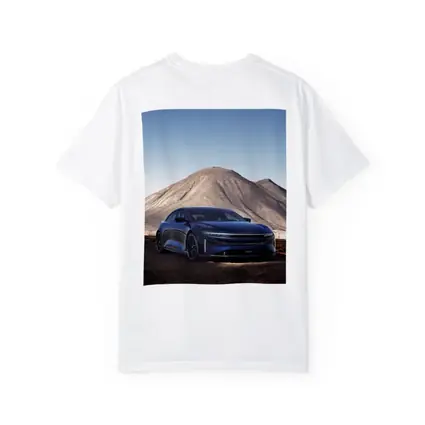 Lucid Air Sedan Desert Mountain Backdrop