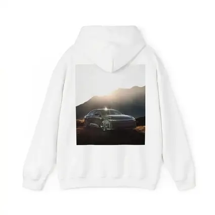 Lucid Air Sedan Sun Flare Mountain Backdrop