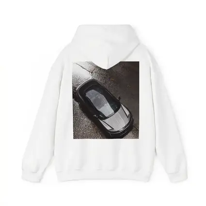 Lucid Air Wet Rainy Street Top View