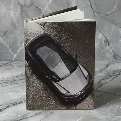 Lucid Air Wet Rainy Street Top View