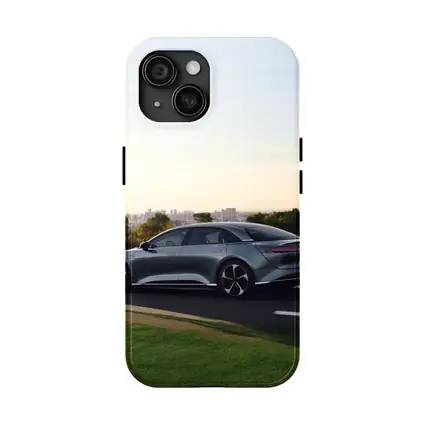 Lucid Air Electric Sedan City Road Drive