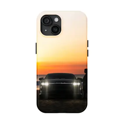 Lucid Air Woman Silhouette Beach Sunset