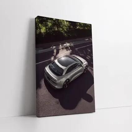 Lucid Air Glass Canopy Road Aerial View