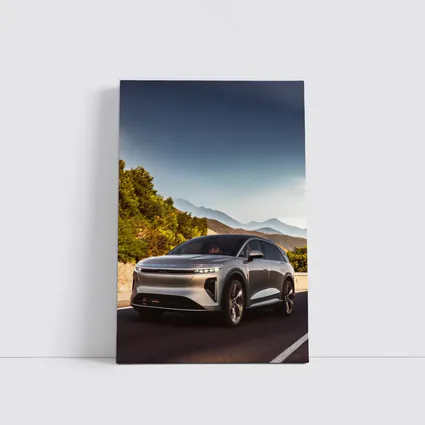 Lucid Gravity SUV Mountain Road Drive