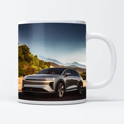 Lucid Gravity SUV Mountain Road Drive