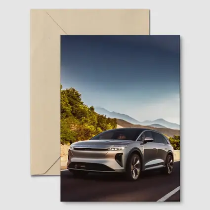 Lucid Gravity SUV Mountain Road Drive