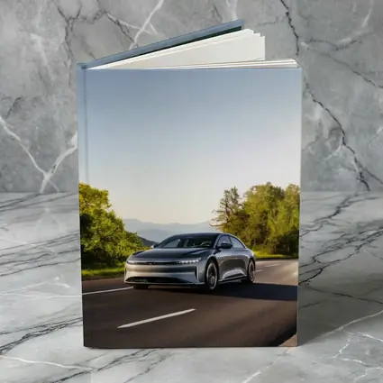 Lucid Air Electric Car Open Road Drive