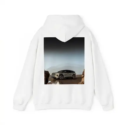 Lucid Gravity SUV Parked Rocky Mountain Landscape